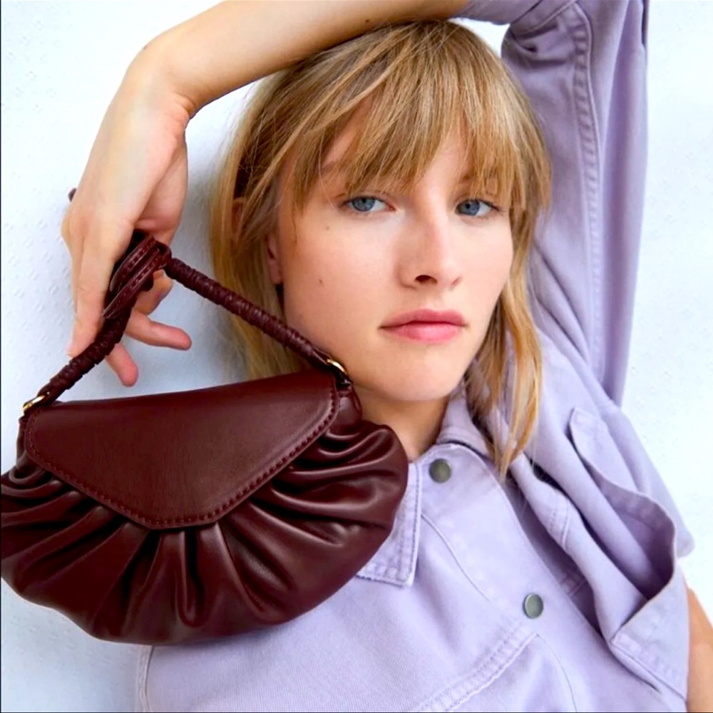 NWT ZARA Gathered Crossbody Bag